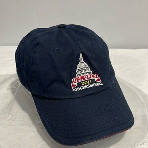 U.S. Open 2011 Congressional USGA Member Strapback Cap Hat Adult Navy Blue